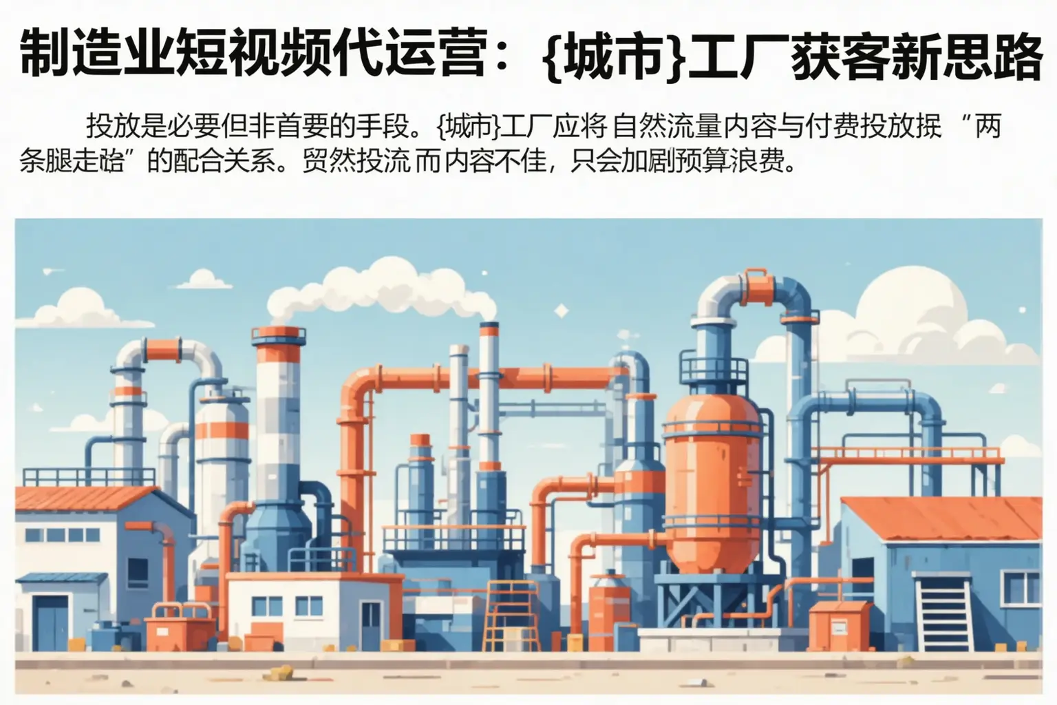 制造业短视频代运营：高坪工厂获客新思路