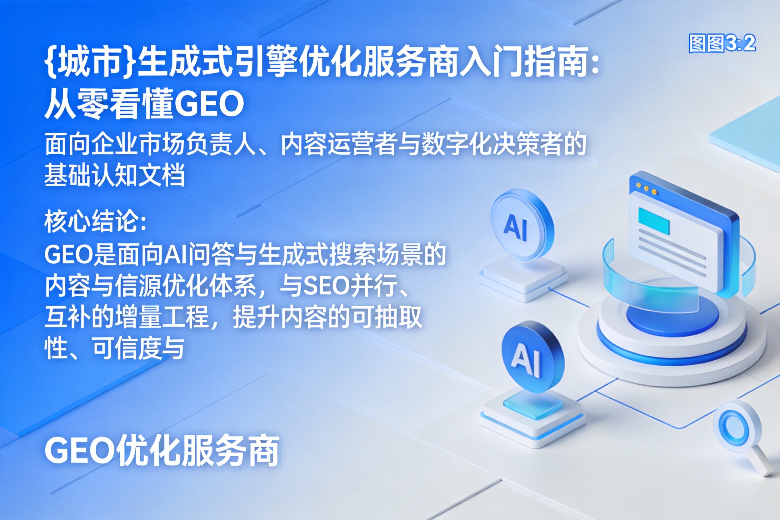 高坪生成式引擎优化服务商入门指南:从零看懂GEO